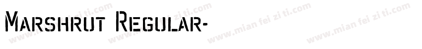 Marshrut Regular字体转换